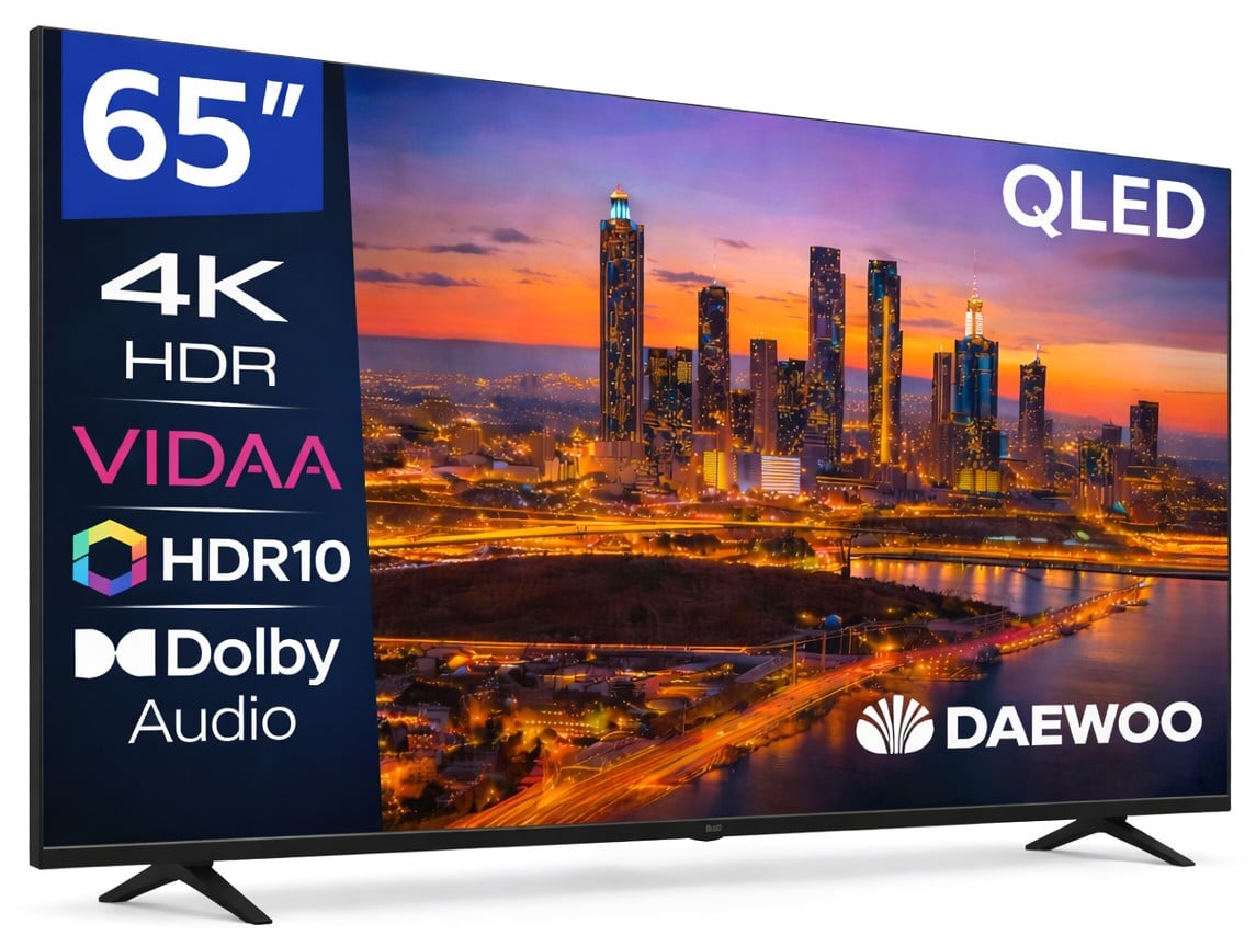 TV DAEWOO 65" 65VB56QV UHD QLED SMART TV HDR10