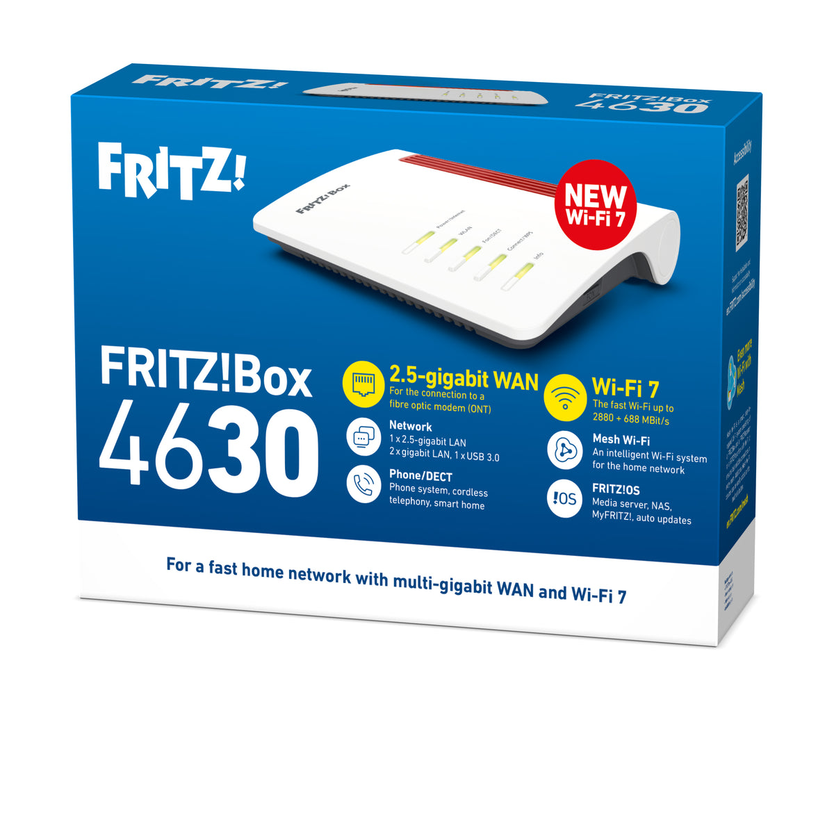 ROUTER FRITZ! BOX 4630 GIGABIT DOBLE BANDA WIFI 7