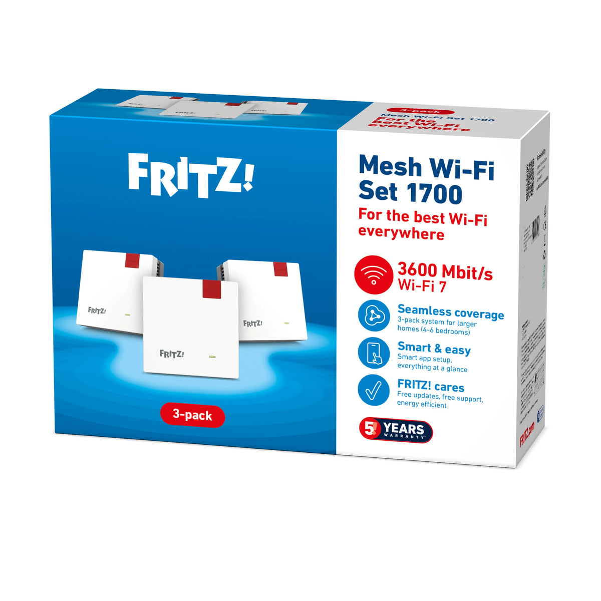 PLC FRITZ! MESH SET 1700 PACK 3 WIFI 7 / 3600MB/S