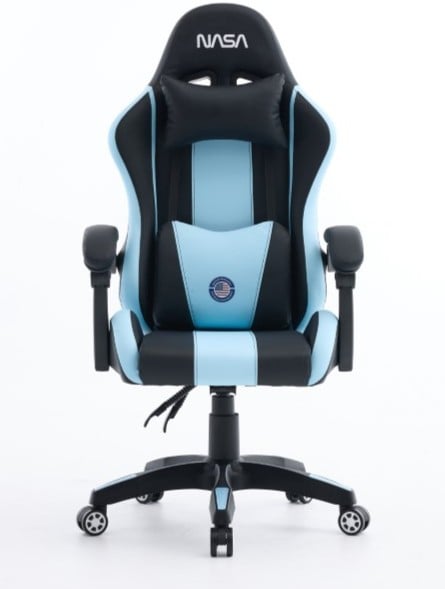 SILLA GAMING NASA SPIRIT NEGRO AZUL CLARO