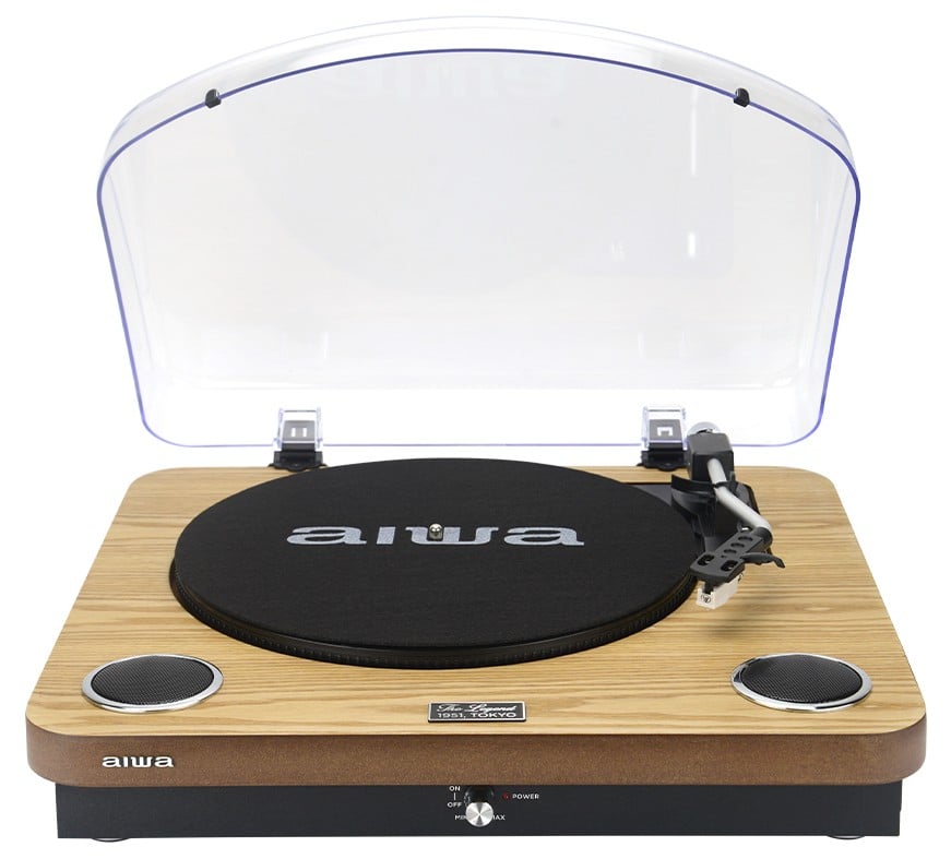 TOCADISCOS AIWA GBTUR200WD MADERA BT FM ALTAVOCES