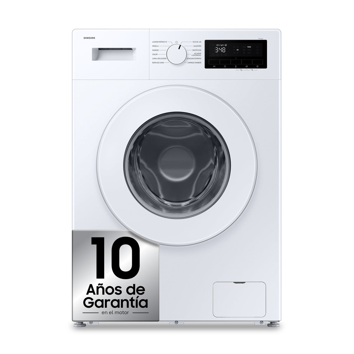 Samsung WW90FG3M05TW/EC – vista frontal y sellos