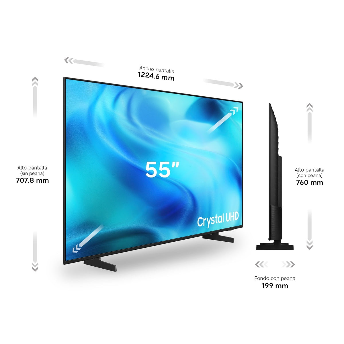 TV SAMSUNG 55" TU55U7005H CRYSTAL UHD SMART TV BT