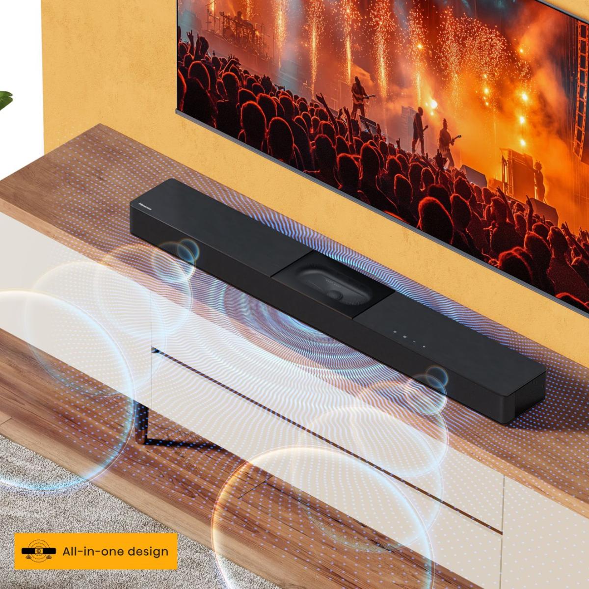 BARRASONIDO HISENSE HS2000 2.1 240W HDMI/USB/BT
