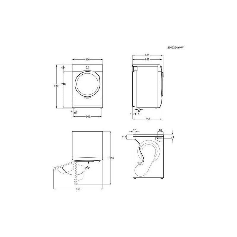 SECADORA AEG TE7G8CAOB 8K DSP BCA