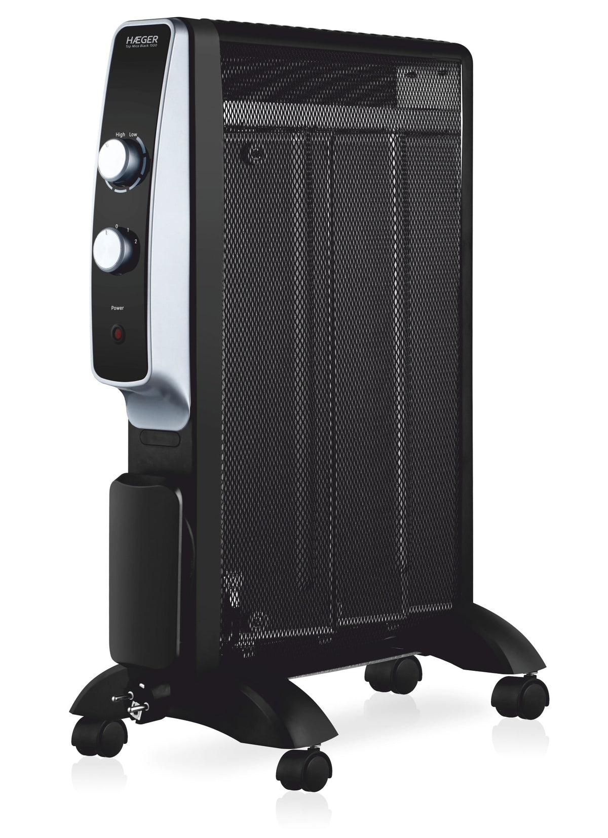 RADIADOR MICA HAEGER TOP MICA 1500W 2POT.RUEDAS BK