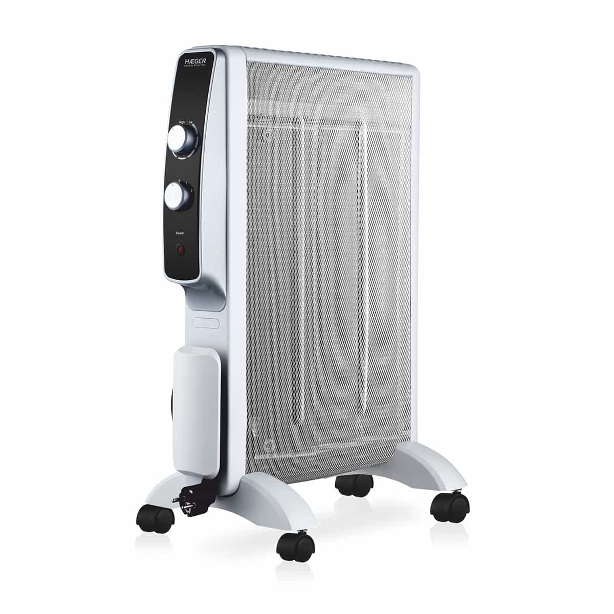 RADIADOR MICA HAEGER TOP MICA 1500W 2POT.RUEDAS WH