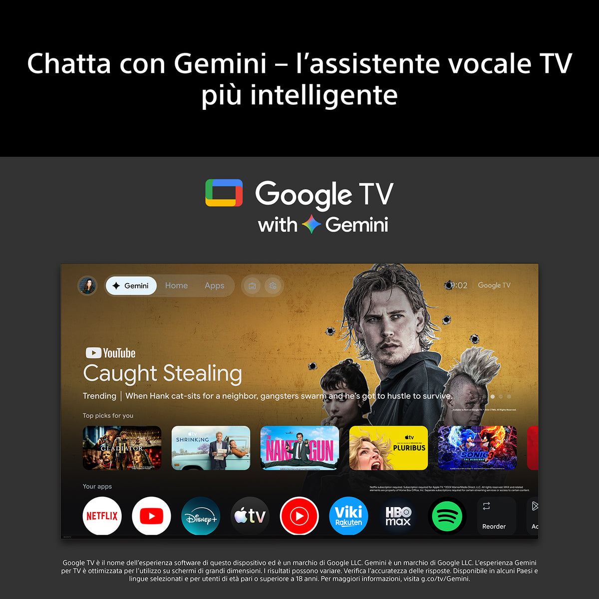 TV SONY 83" K83A65PB UHD OLED HDR XR GOOGLETV 120H