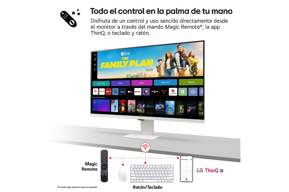 MONITOR LG 27" 27U511SA W FHD IPS SMART MONITOR