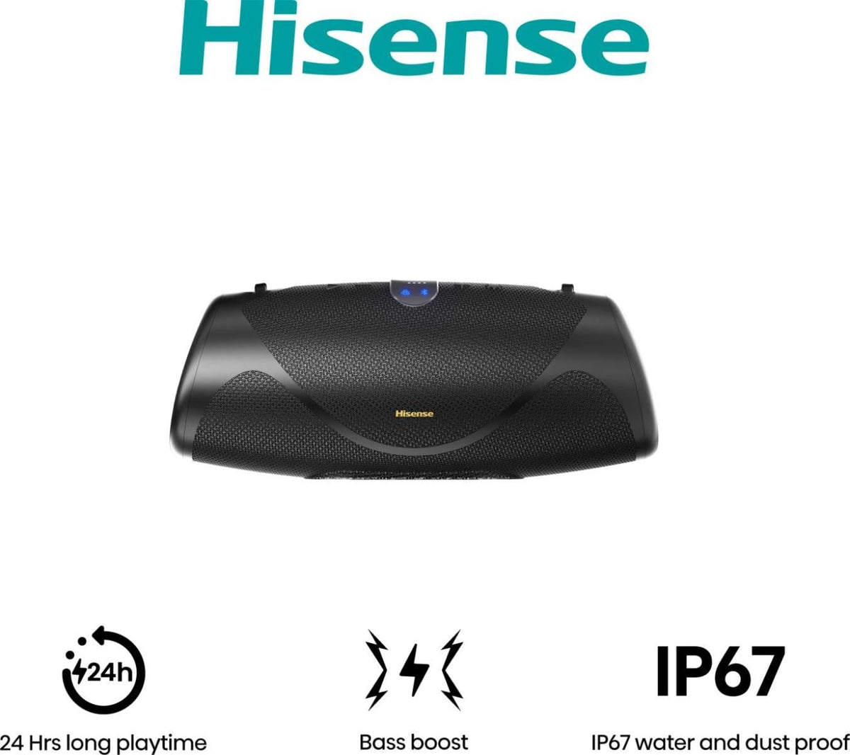 ALTAVOZ HISENSE WEBOOM 140W BT 24H IP67