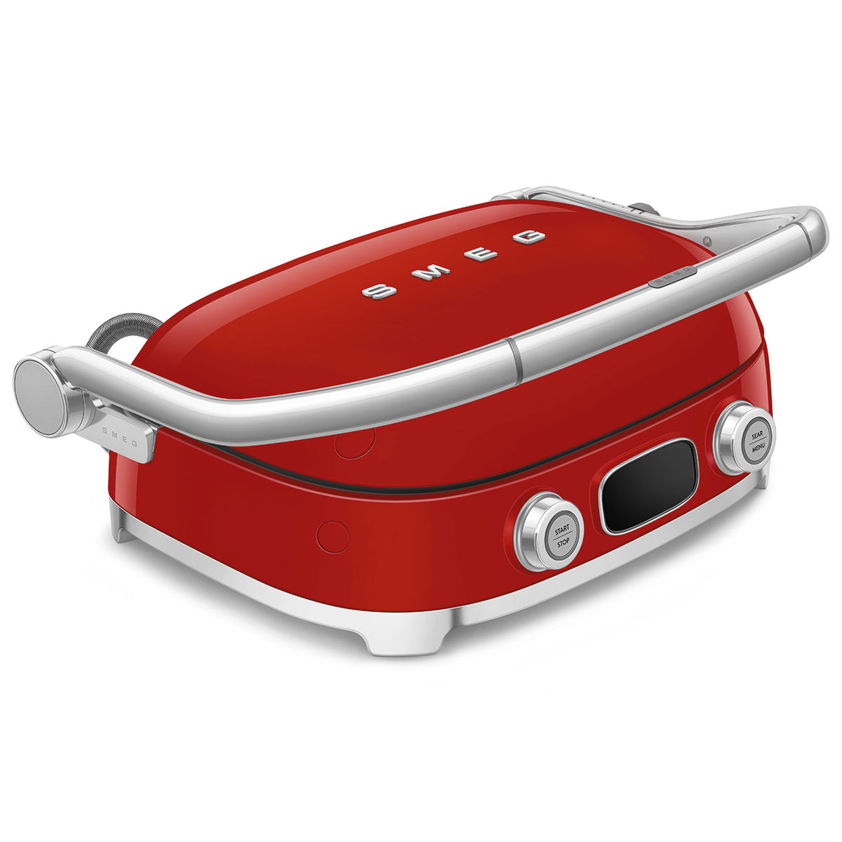 GRILL SMEG MGF01RDEU ROJO 2000W 4 PLACAS INTERC.