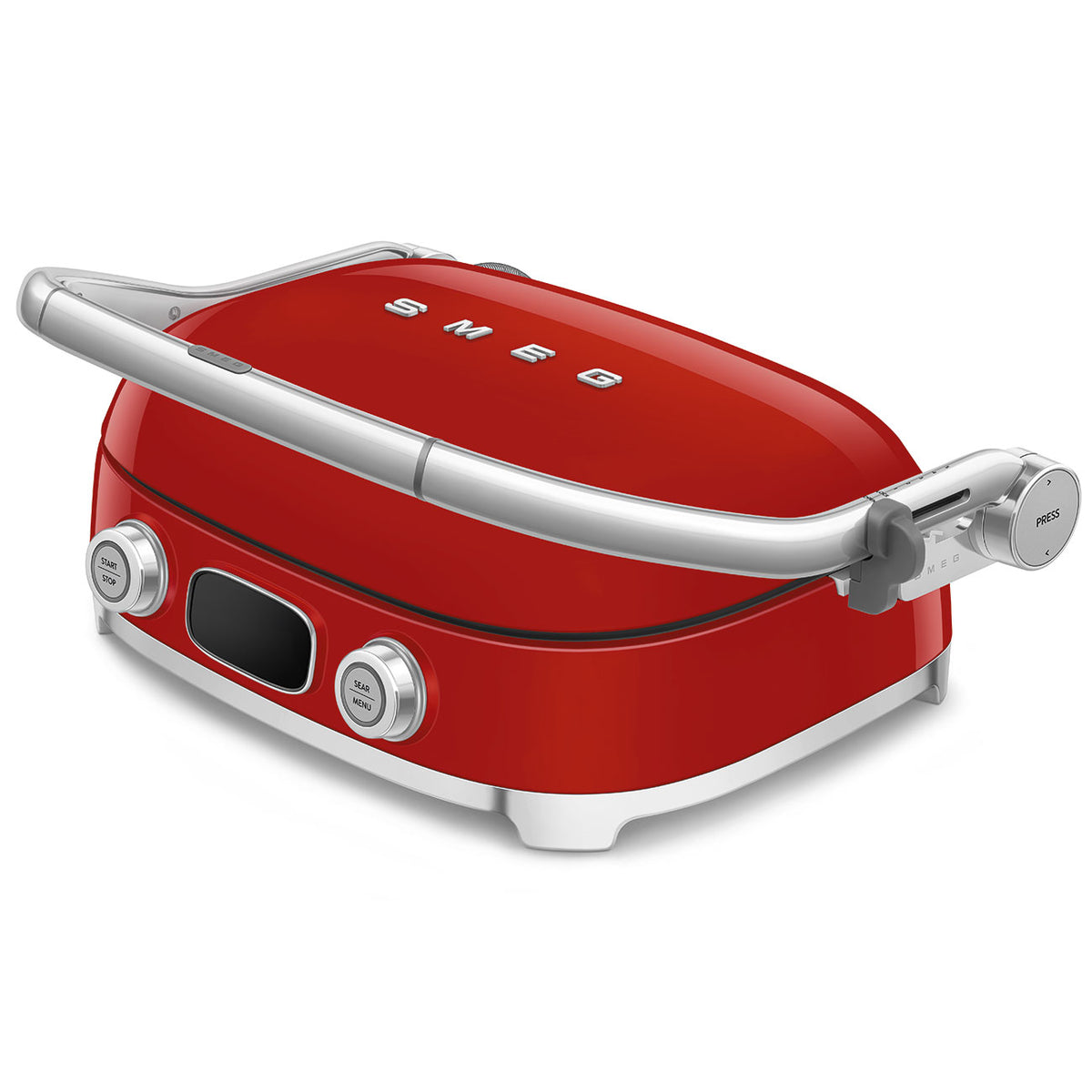 GRILL SMEG MGF01RDEU ROJO 2000W 4 PLACAS INTERC.