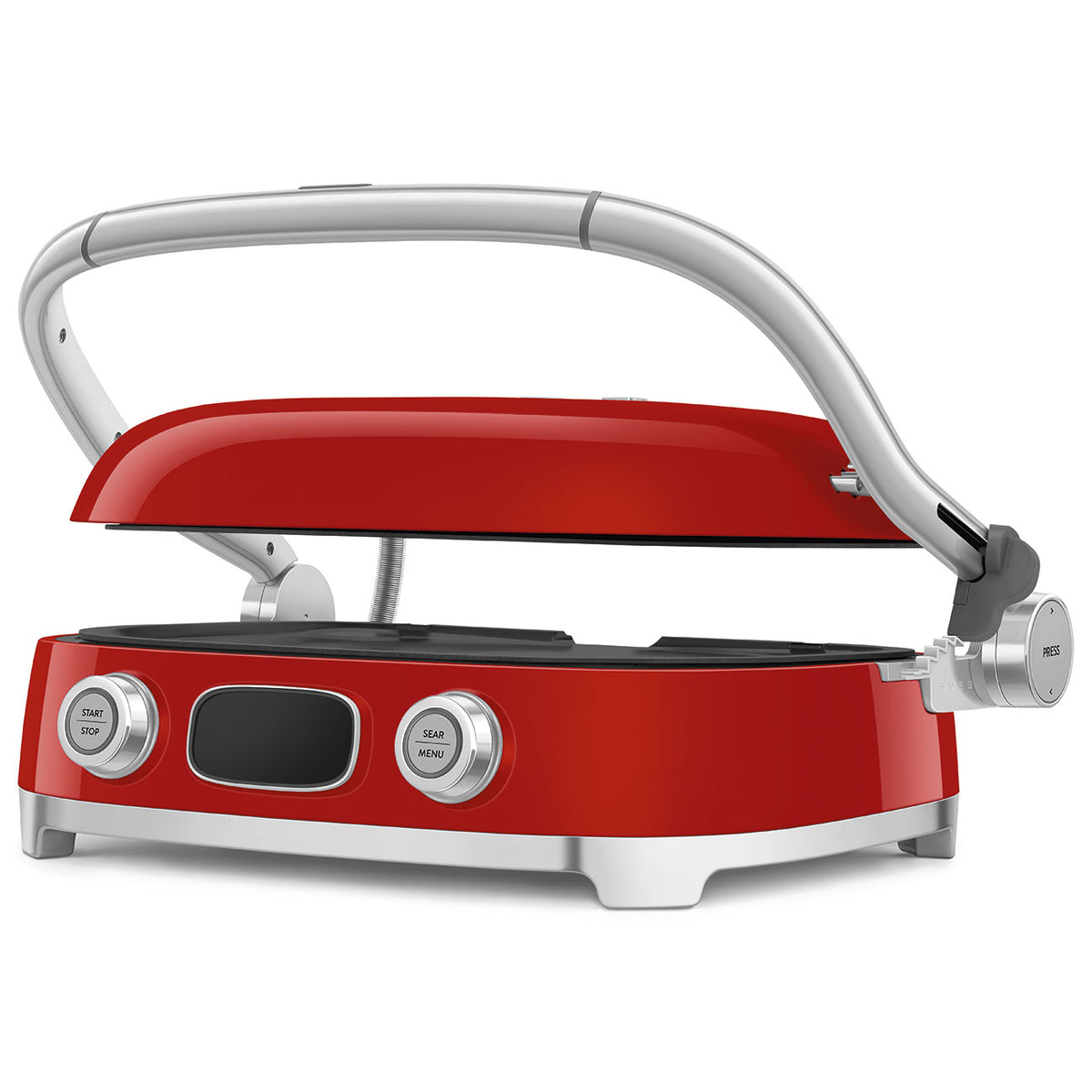 GRILL SMEG MGF01RDEU ROJO 2000W 4 PLACAS INTERC.