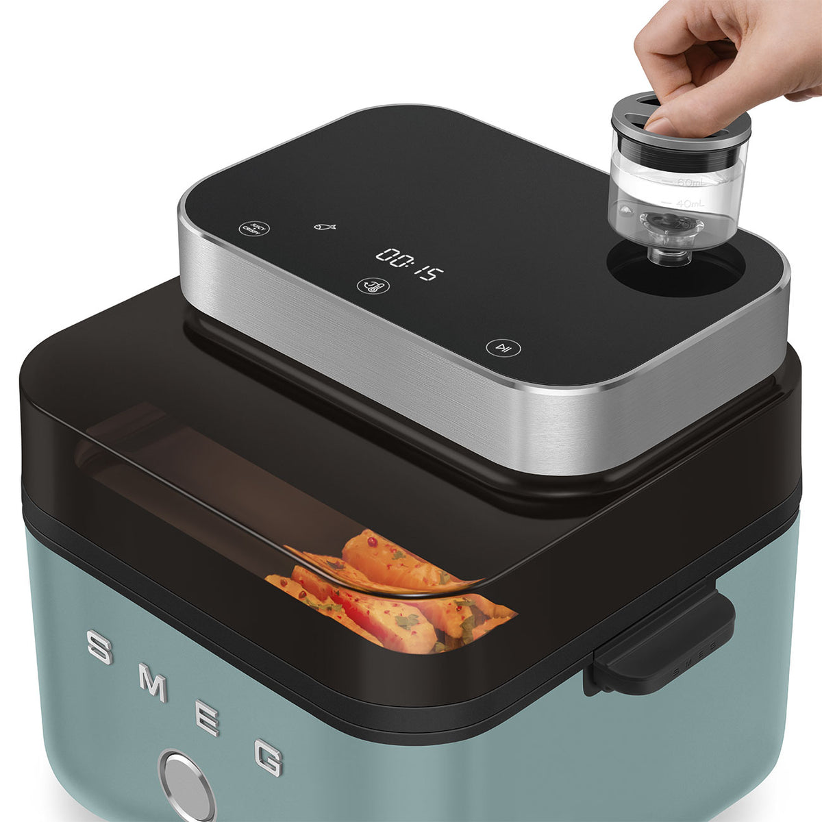 FREIDORA AIRE SMEG AFC01EGMEU 1450W 7L 10PR VERDE