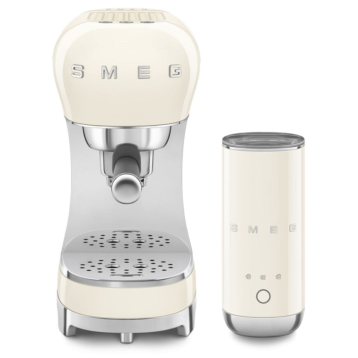 CAFET. SMEG ECF12CREU + ESPUMADOR MFF02 CREMA