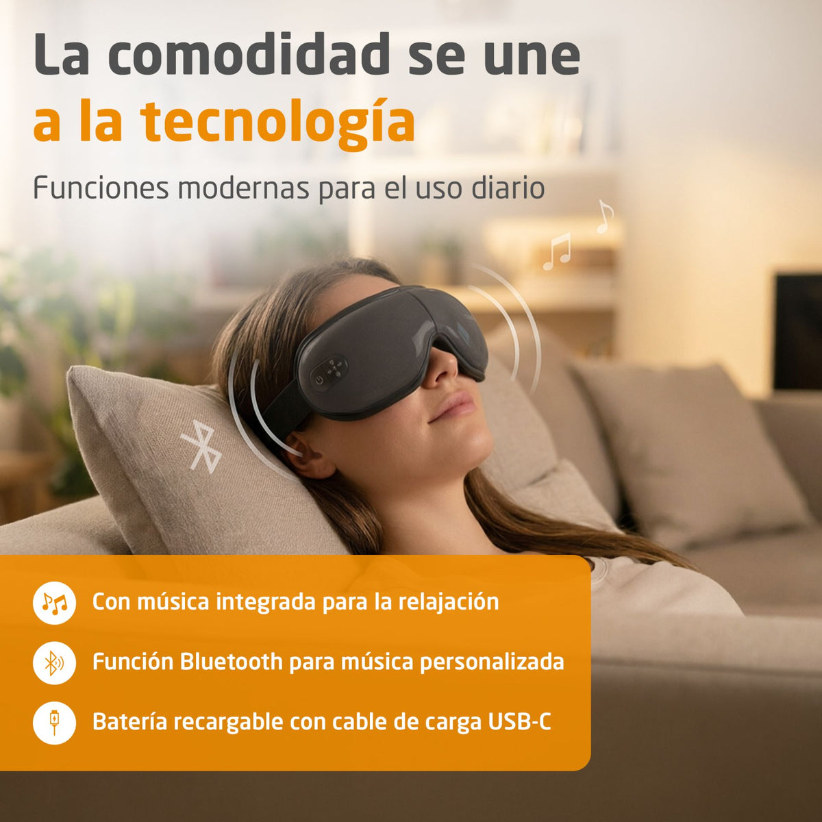 MASAJE MEDISANA EM150 OCULAR CALOR C/MUSICA