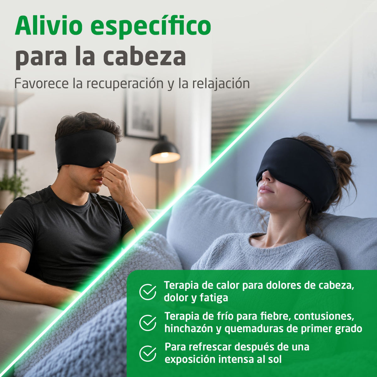 ALMOHADILLA MEDISANA GP100 CABEZA FRIO/CALOR MIGRA
