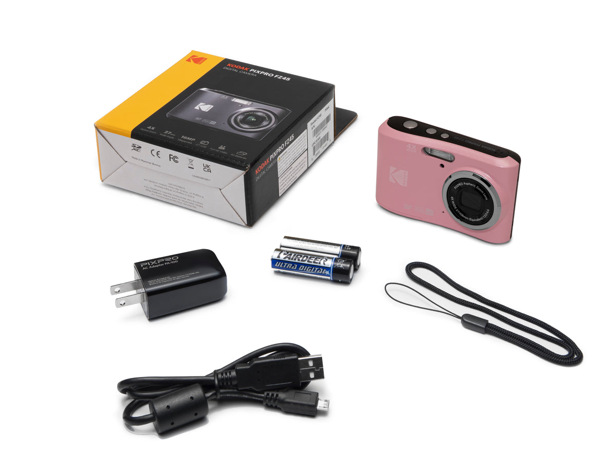 CAMARA KODAK FZ45 ROSA 16MP ZOOM OPTICO X4