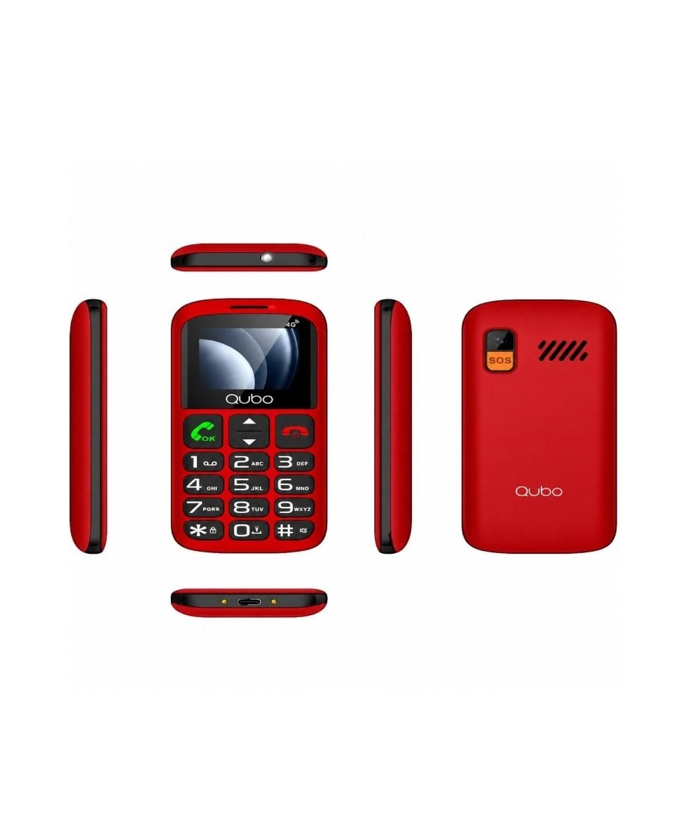 SENIORPHONE QUBO P-186RD 4G 1,7"