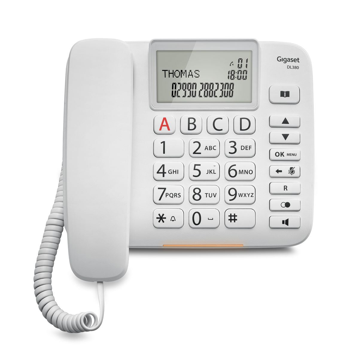 TELEFONO SOBREMESA GIGASET DL380 WHITE