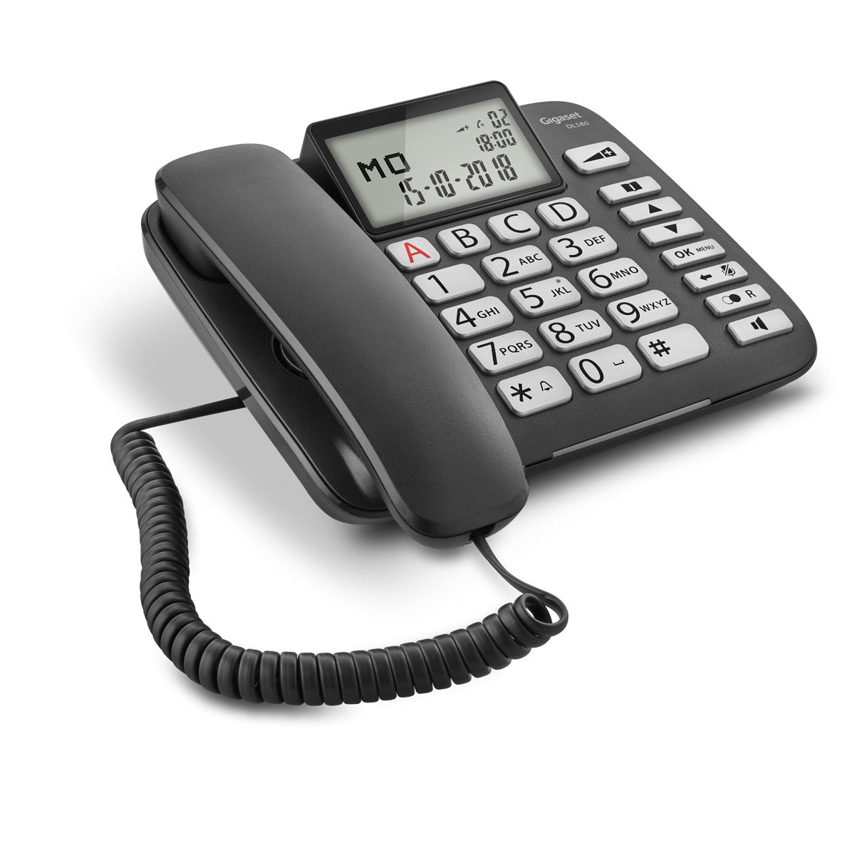 TELEFONO SOBREMESA GIGASET DL580 BLACK