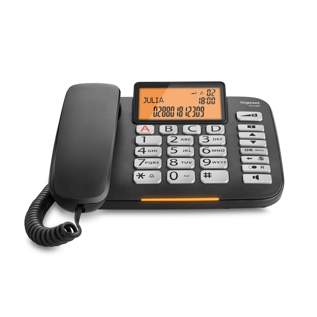 TELEFONO SOBREMESA GIGASET DL580 BLACK