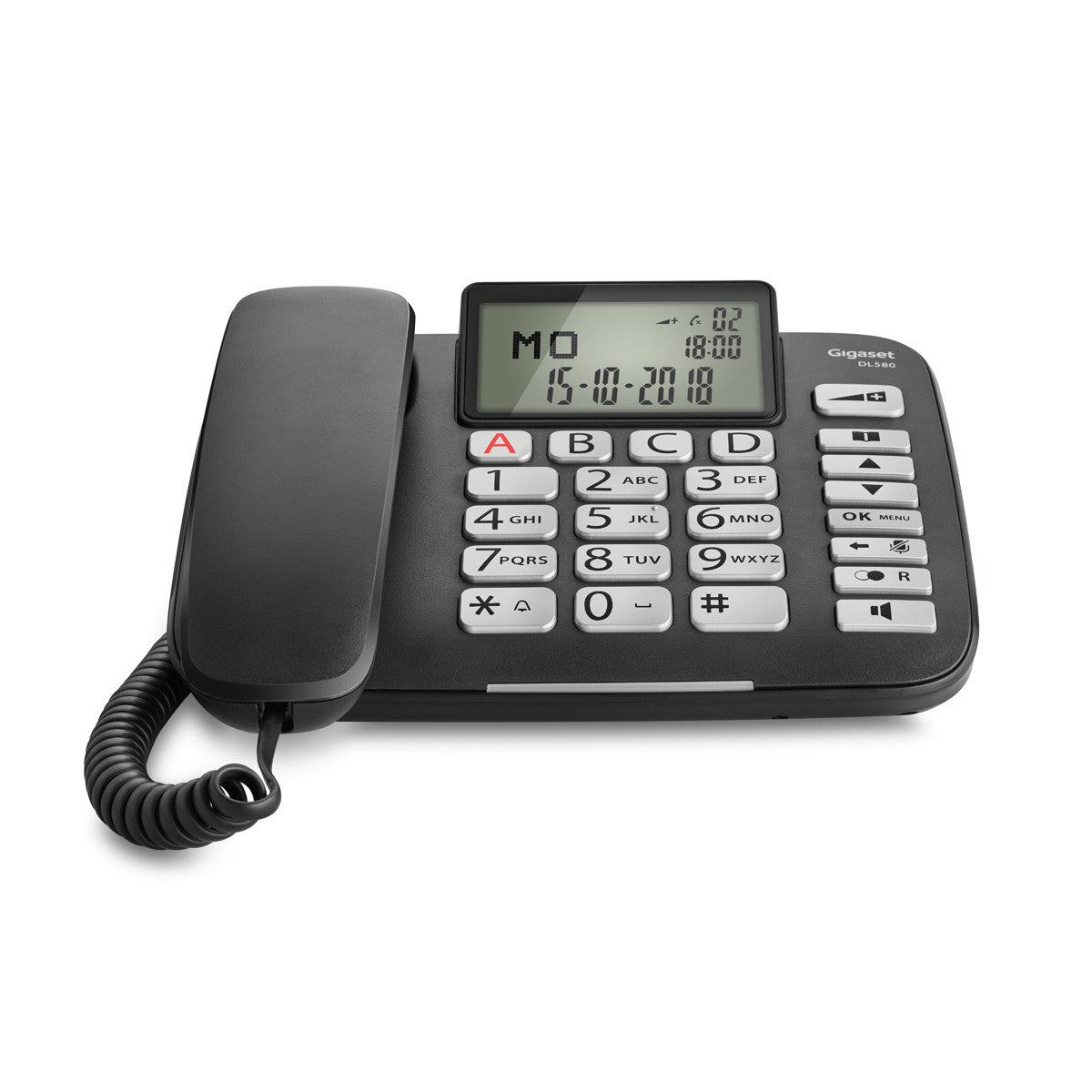 TELEFONO SOBREMESA GIGASET DL580 BLACK