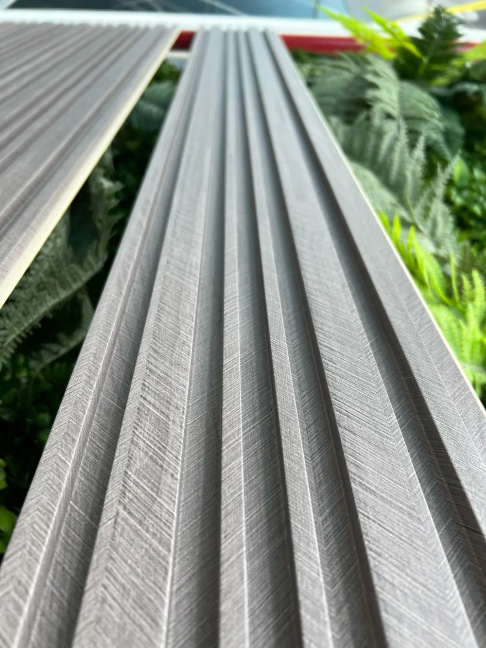 Listón decorativo PVC Mix Gris Espiga 290 x 18 cm