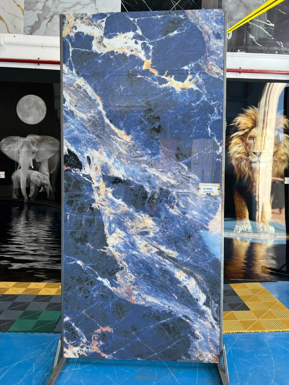 Placa decorativa polvo de piedra Mármol Universo 260 x 122 cm