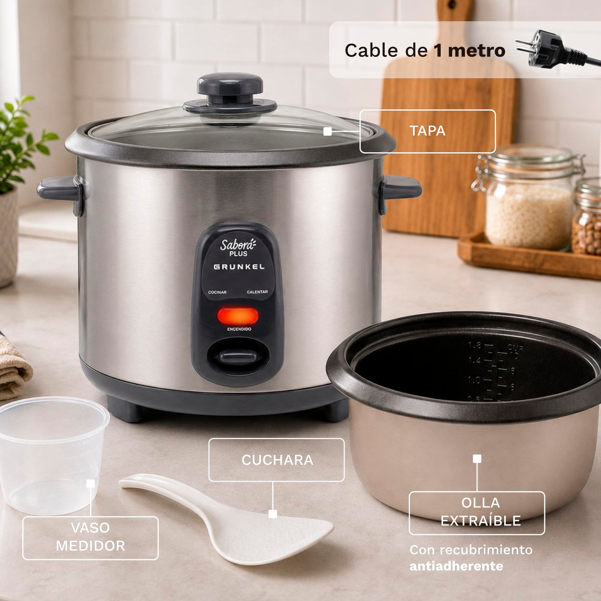 Arrocera 1,8 L Grunkel RC-18L