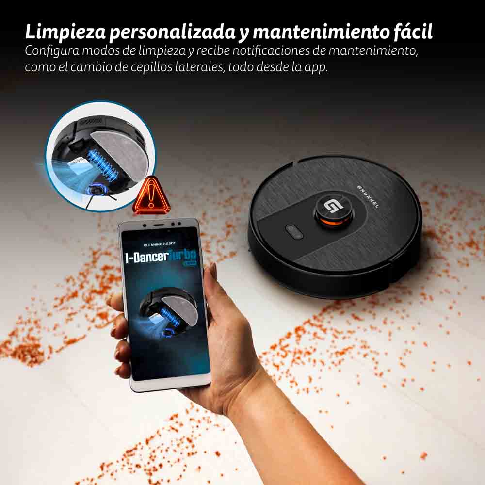 Robot aspirador láser con base de autovaciado Grunkel I-DANCERTURBOLASERDUST