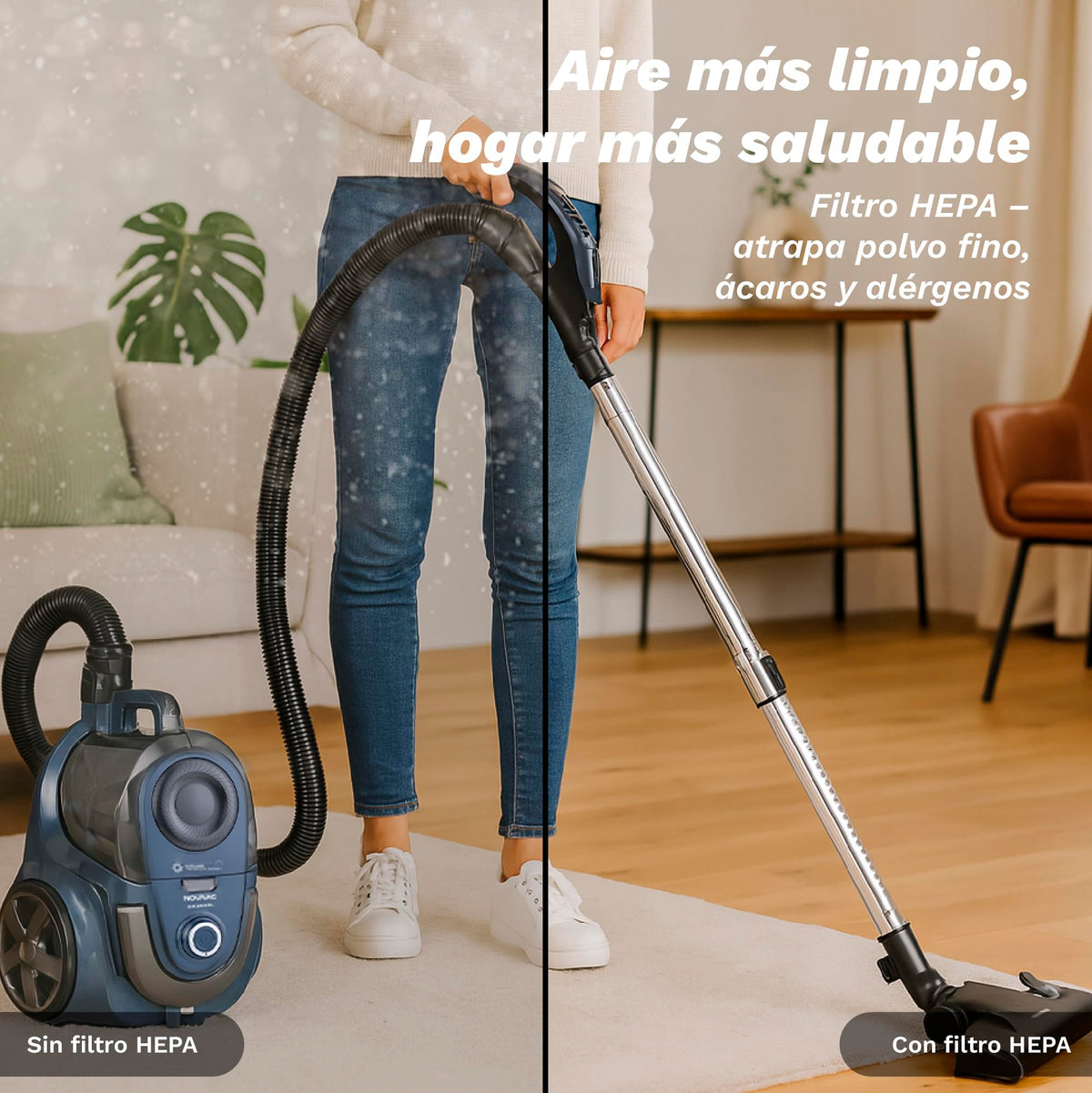 Aspirador trineo sin bolsa 21 kPa Grunkel NOVAVAC