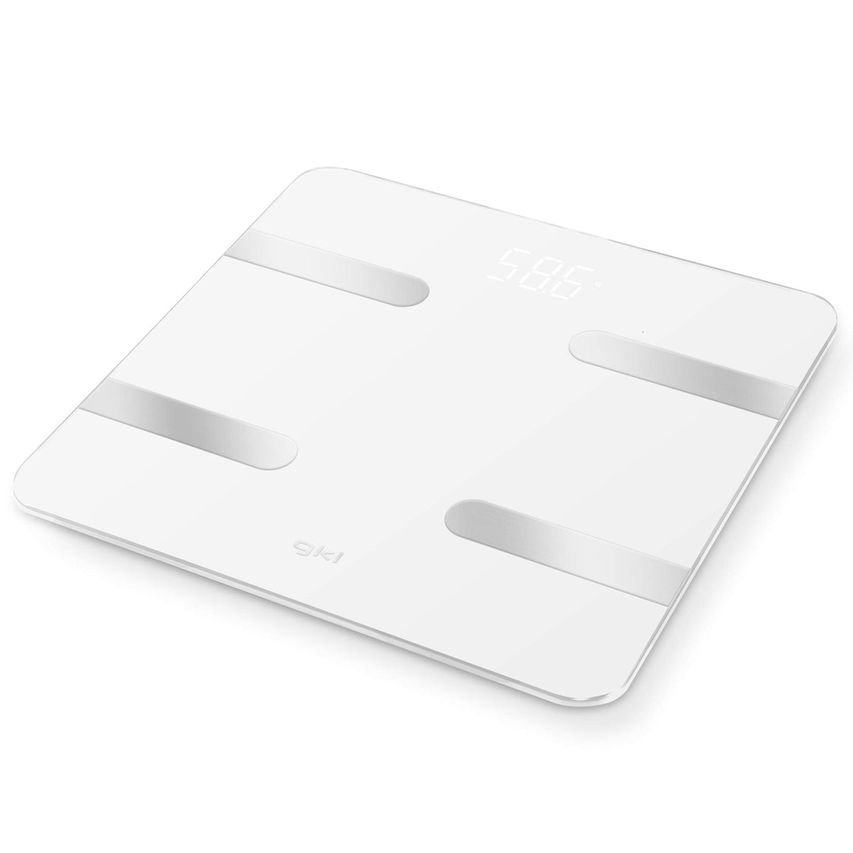 Báscula de baño inteligente con app Grunkel FITBLUE300WHITE blanca