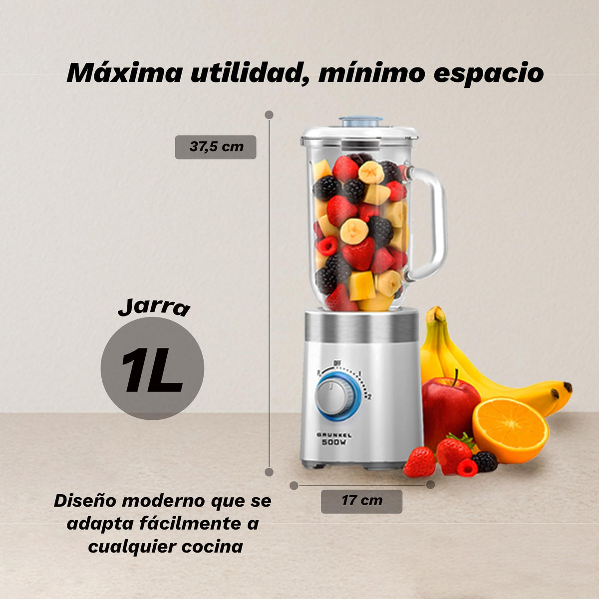 Batidora de vaso Grunkel BT-PRACTICA500