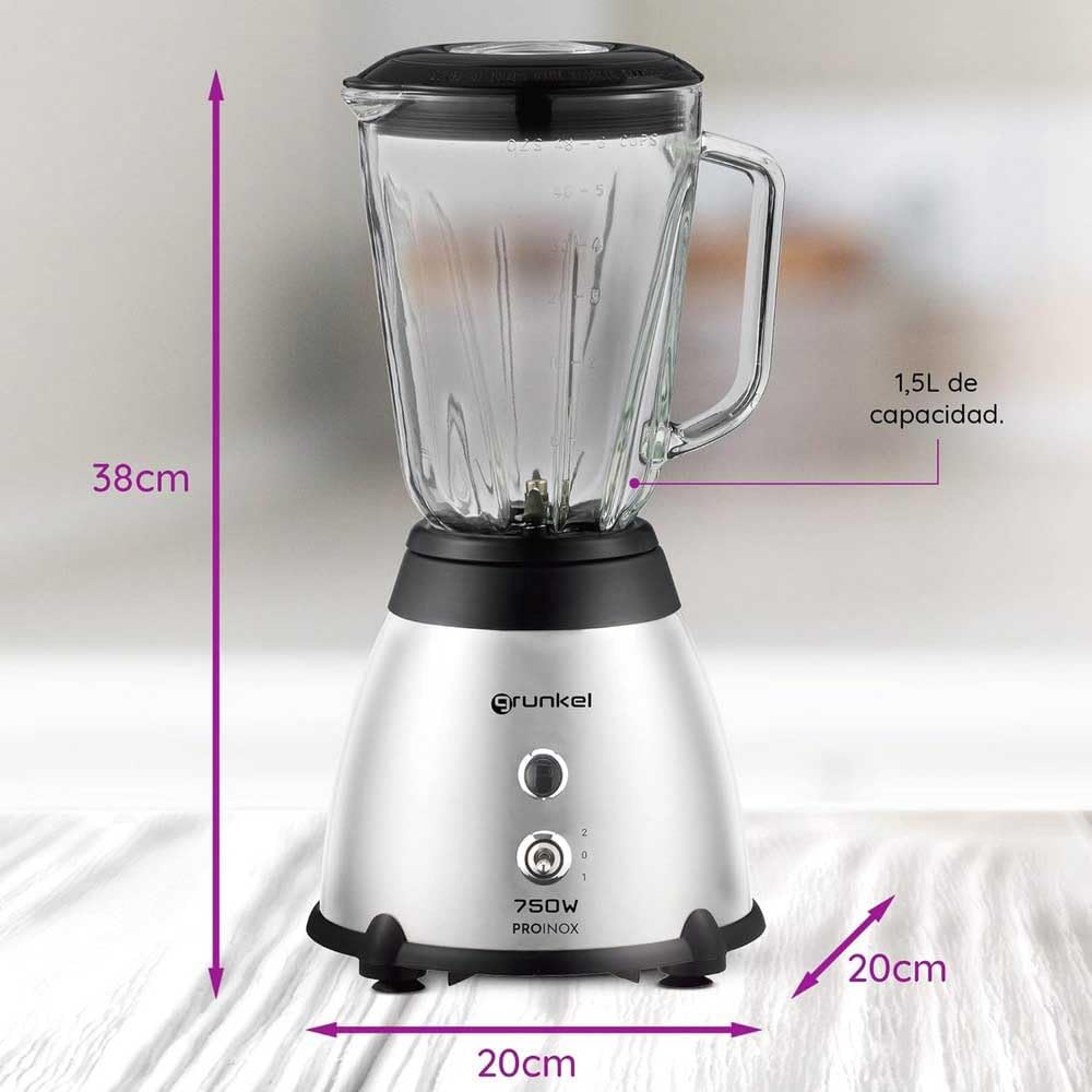 Batidora de vaso Grunkel BAT-750PROINOX