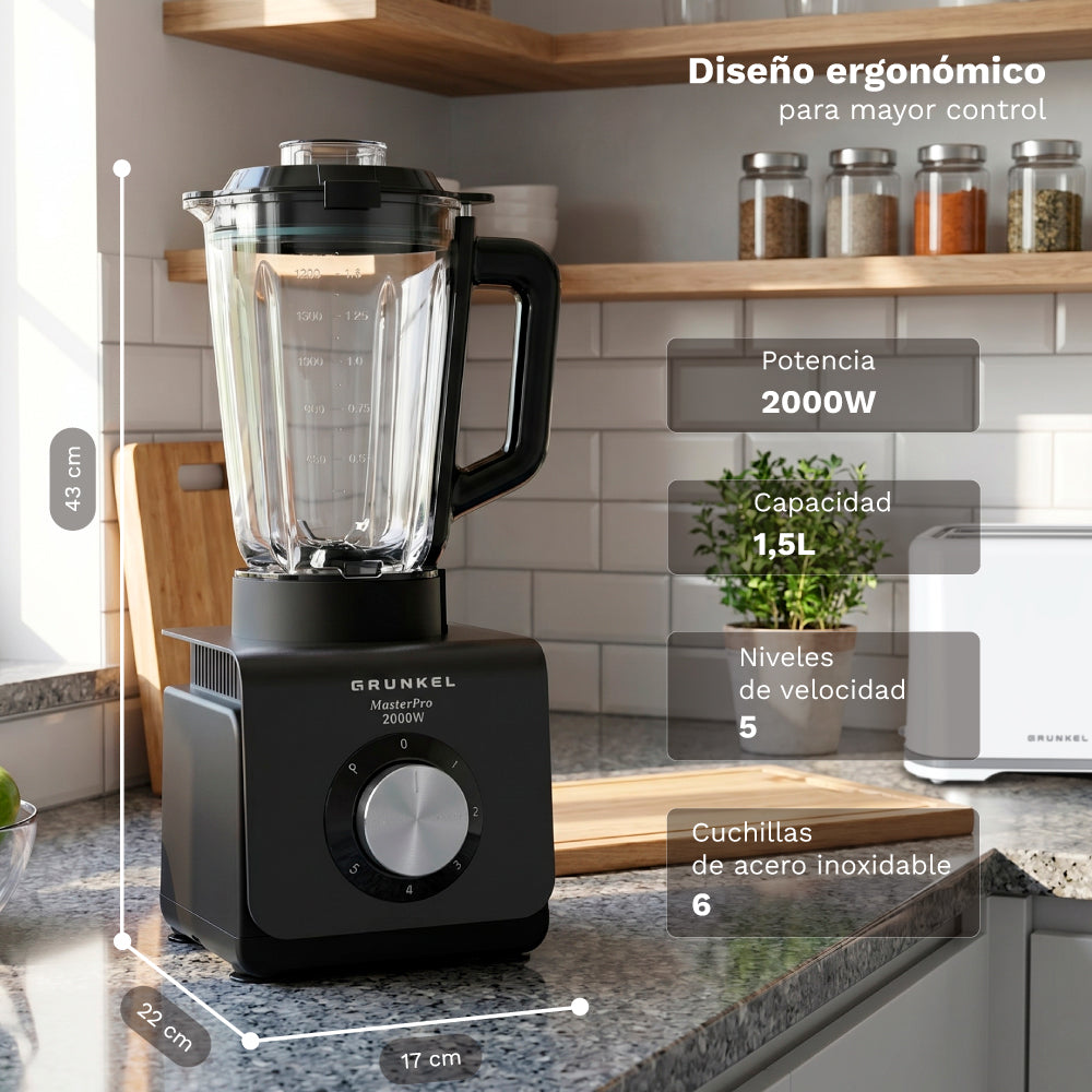 Batidora de vaso Grunkel BAT-2000MASTERPRO