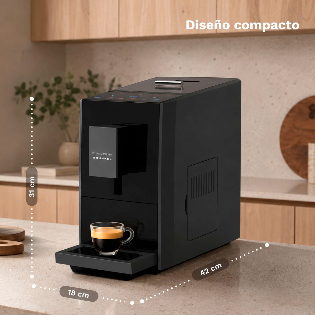 Cafetera superautomática Grunkel DARKCAFPRESSO
