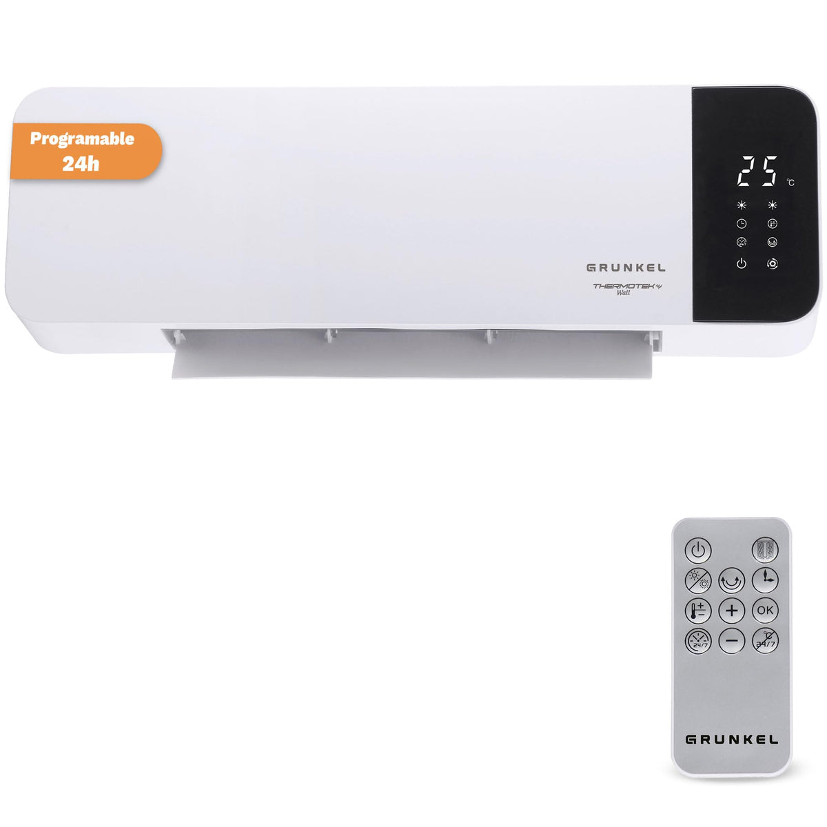 Calefactor cerámico de pared 2000 W Grunkel CF-2000WALL