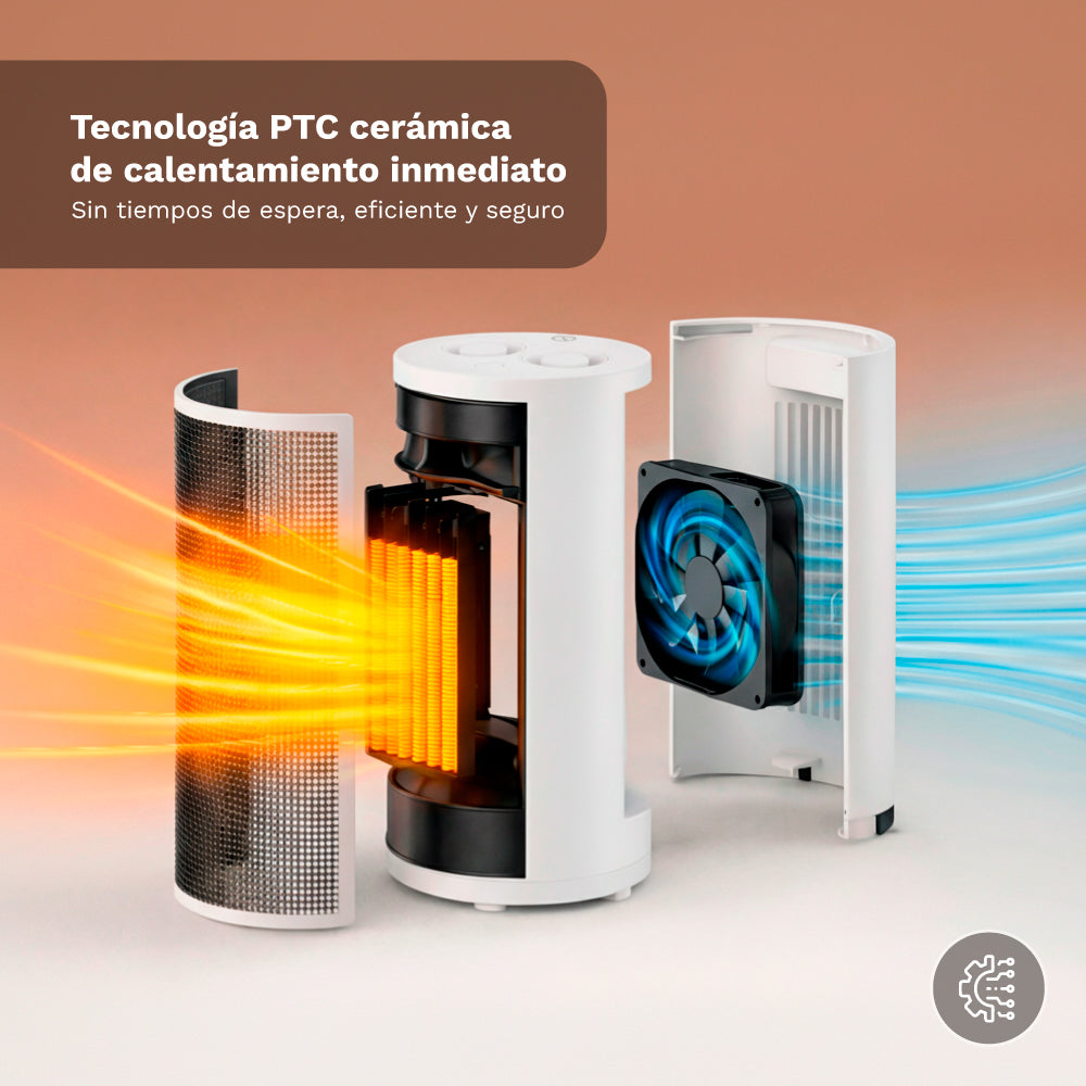 Calefactor cerámico 1800 W Grunkel CAL-CE1800