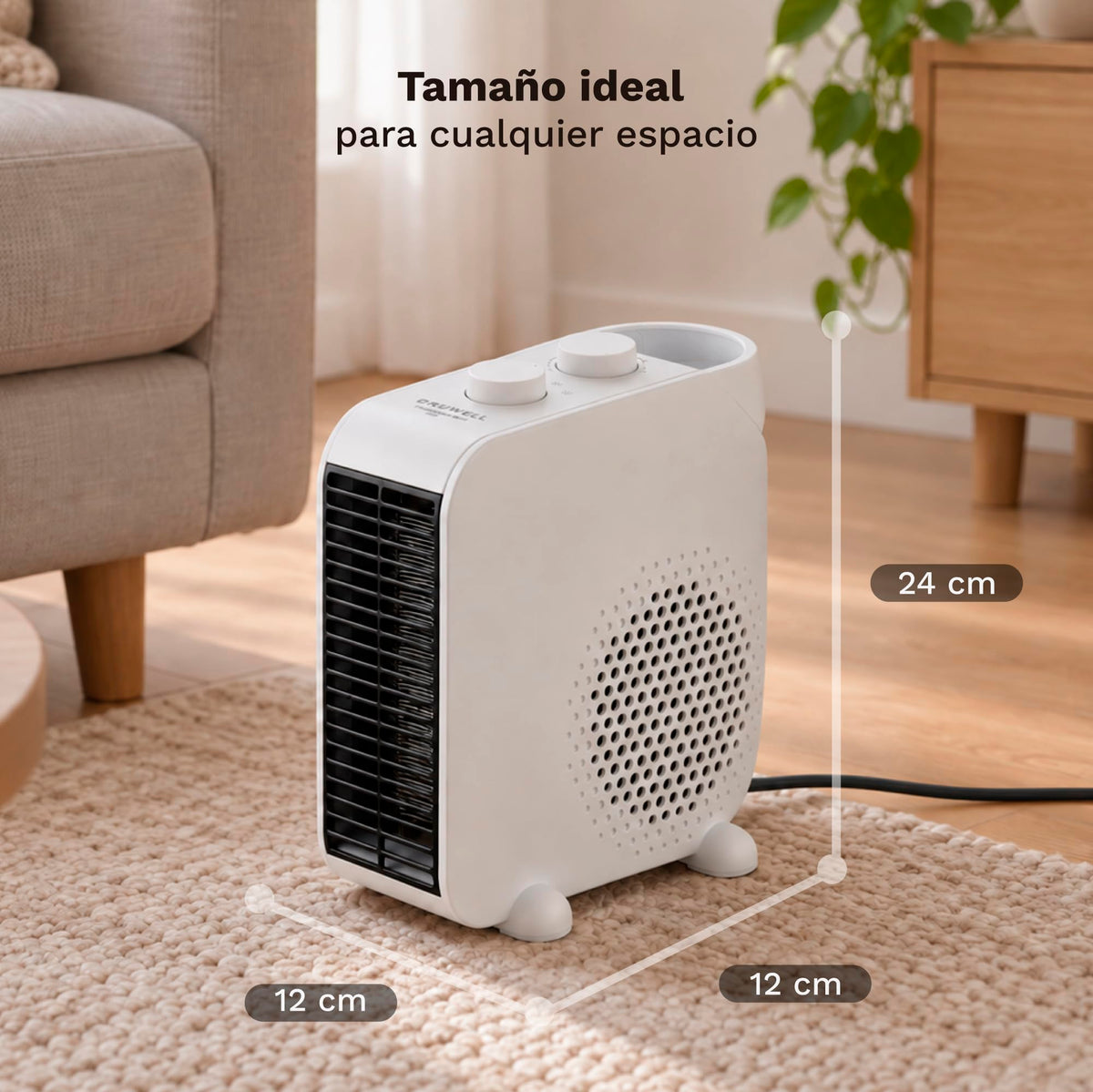 Calefactor de dos posiciones 2000 W Grunkel CF-2000DUAL