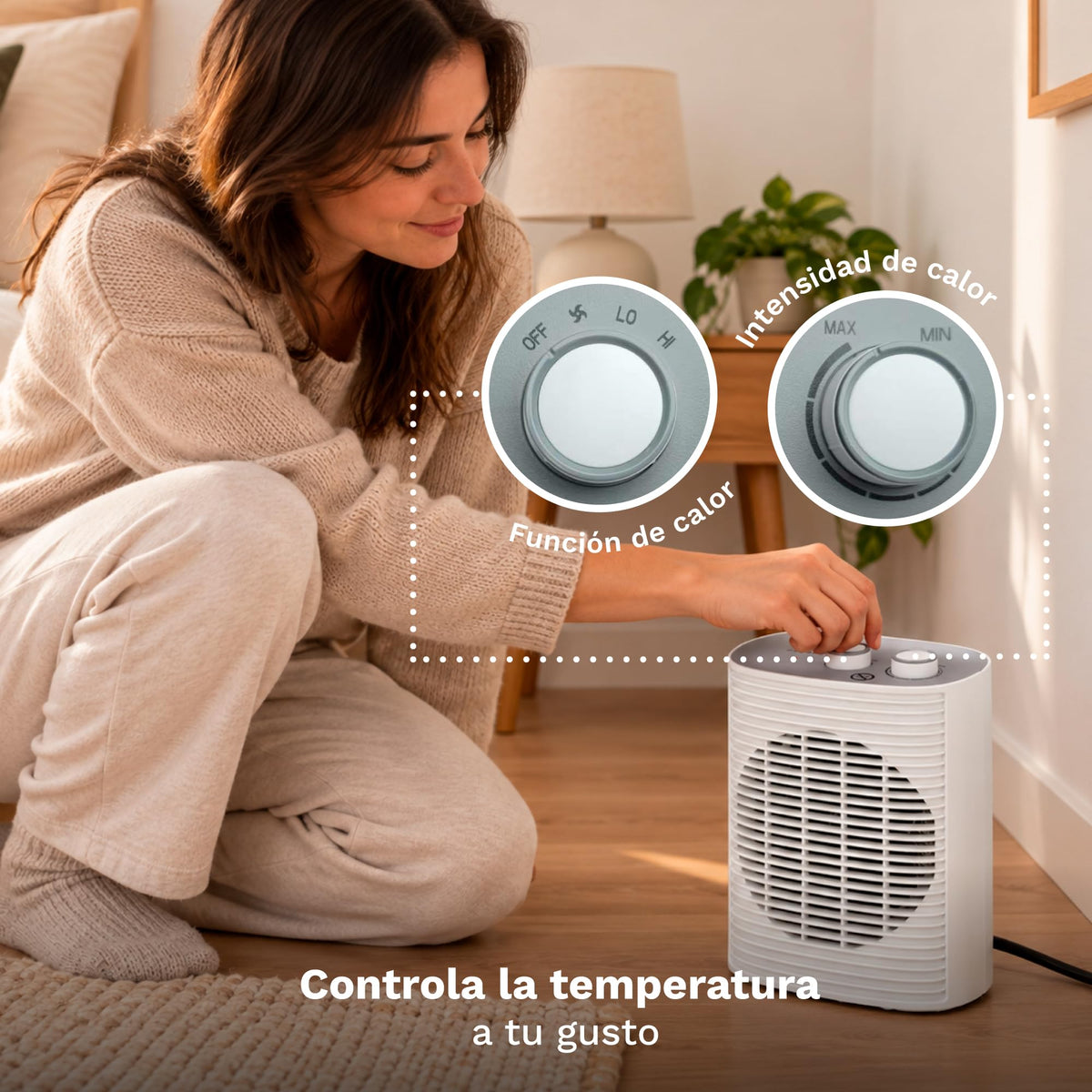 Calefactor termoventilador 2000 W Grunkel CF-2000LINE