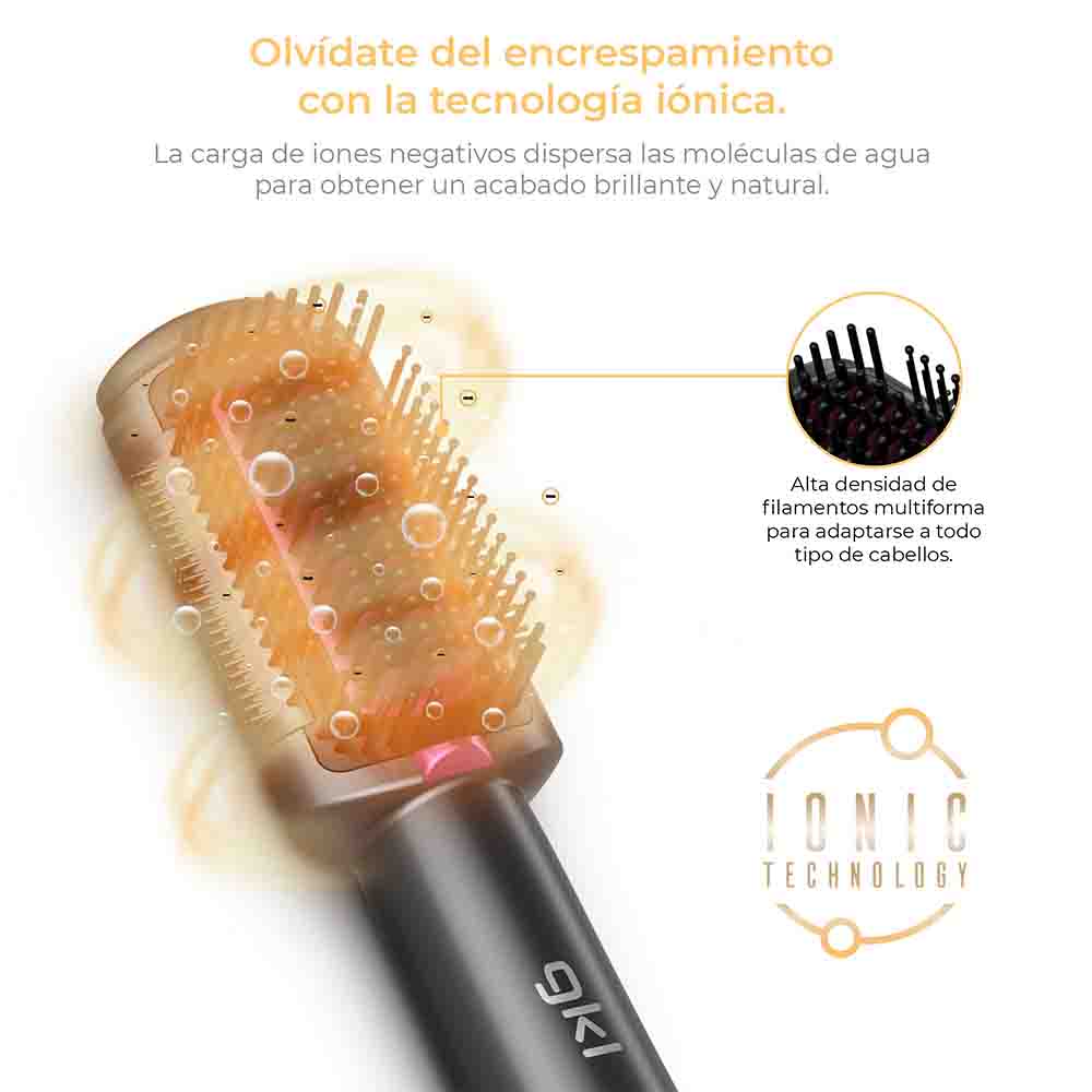 Cepillo moldeador alisador de pelo Grunkel TOPAZSLIDE