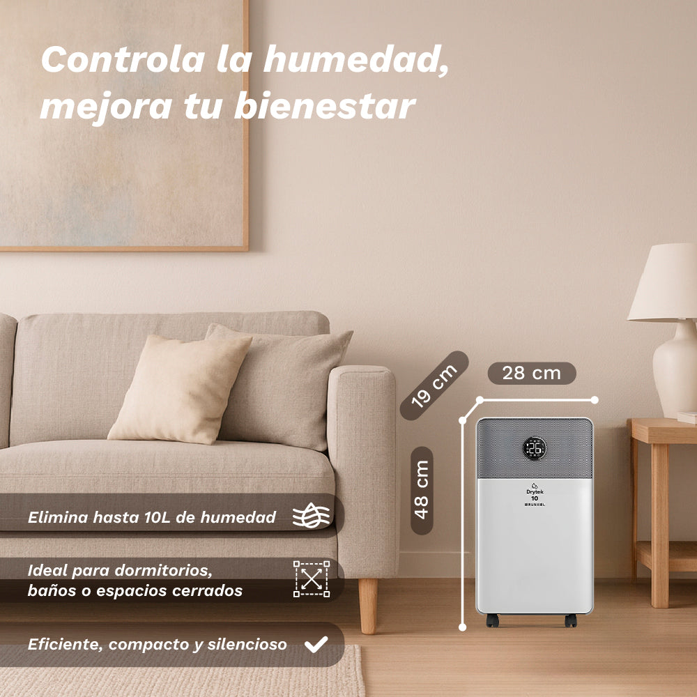 Deshumidificador 10 L/día Grunkel DH-10DT