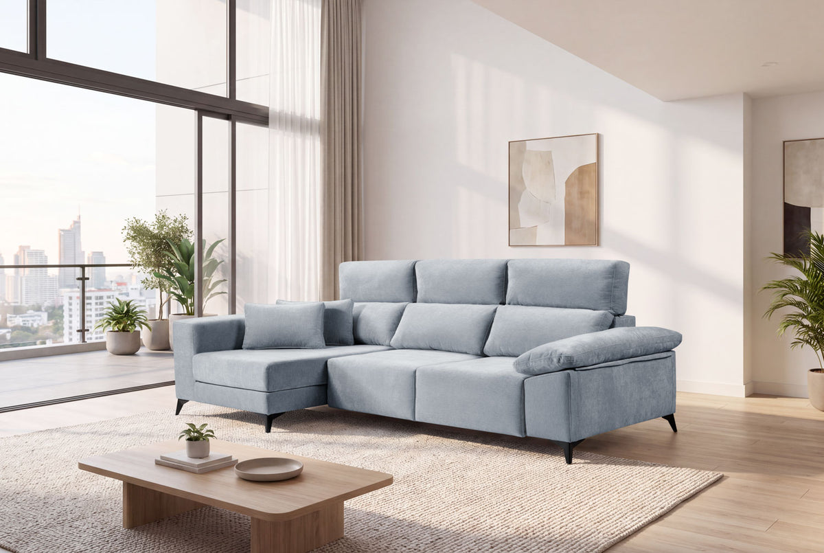 Sofá Electra con chaiselongue de Tapizados MAPE