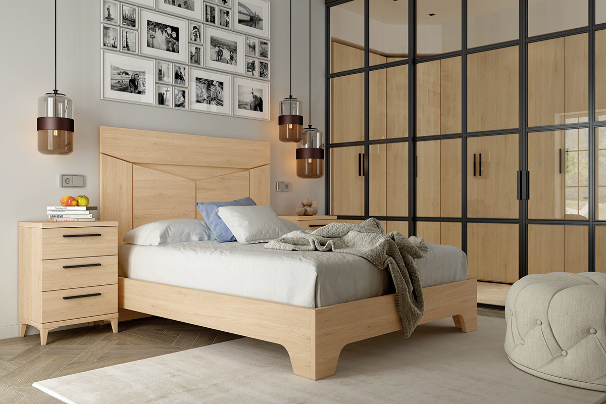 Cabezal WALL GHIO de Muebles Azor en Roble (composición 44)