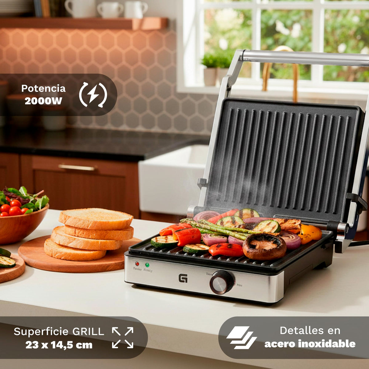 Grill eléctrico Grunkel GRL-EXTREME