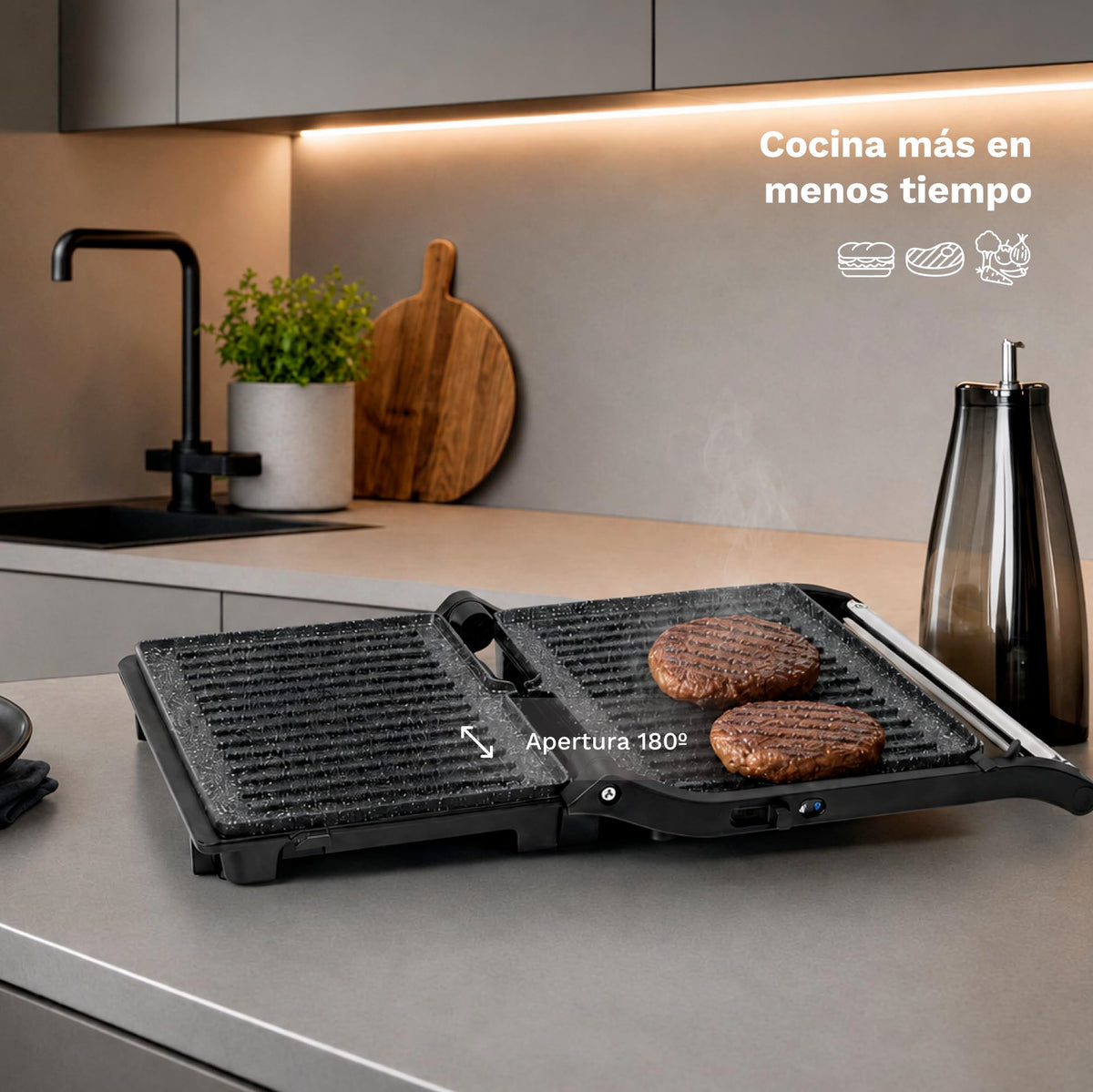 Mini grill eléctrico Grunkel GRL-MARBLE
