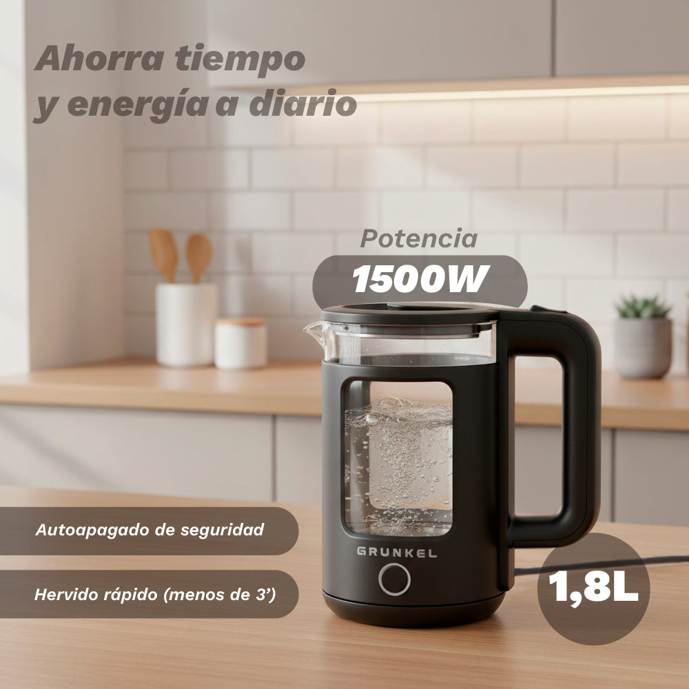 Hervidor de agua 1,8 L Grunkel HV-18CWPNG