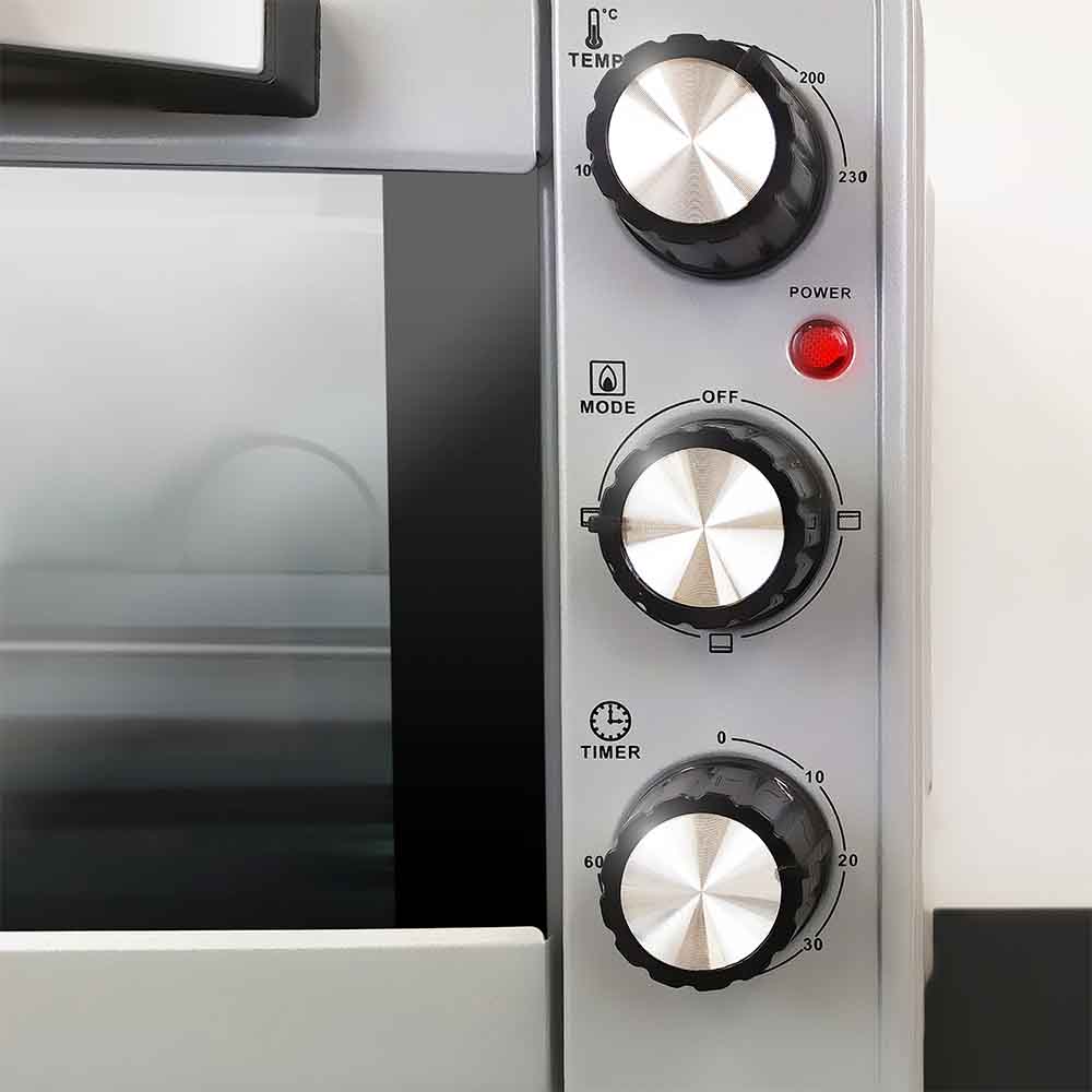 Horno eléctrico de sobremesa de 23 L Grunkel HR-23SILVER