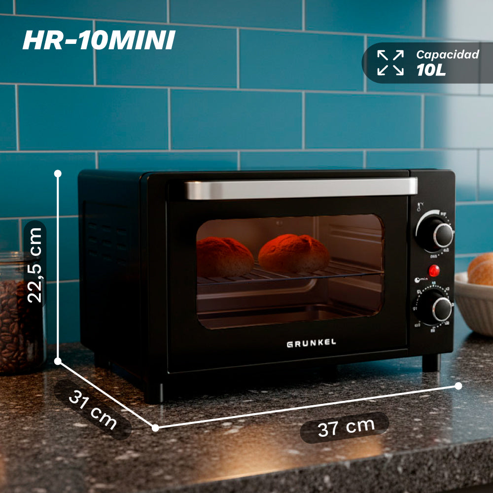 Horno de sobremesa mini de 10 L Grunkel HR-10MINI